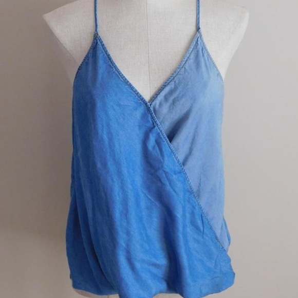 1250*C Tops - **4/$16** Large Two-Tone Chambray Tank